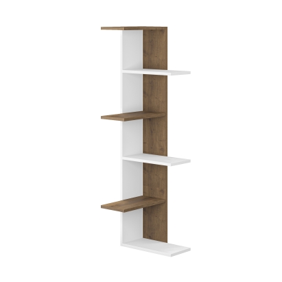 Стеллаж угловой SASO CORNER BOOKCASE HITIT WHITE HITIT 37X24X141 СМ. (LEV00713)