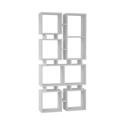 Стеллаж прямой RAIL BOOKCASE NO.1 WHITE WHITE  79X24X167 СМ. (LEV00602)