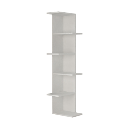 Стеллаж угловой SASO CORNER BOOKCASE WHITE WHITE WHITE 37X24X141 СМ. (LEV00707)