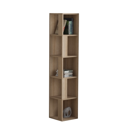 Стеллаж угловой PIANO BOOKCASE OAK OAK OAK 31X31X159 СМ. (LEV00623)