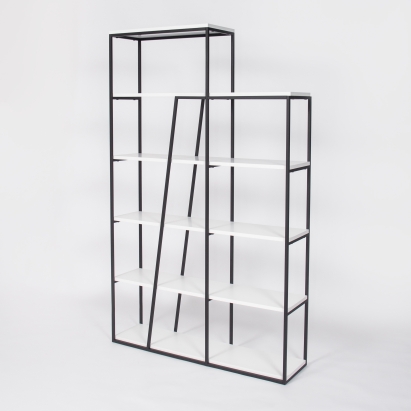 Стеллаж прямой PAL BOOKCASE WHITE WHITE  110X29X178 СМ. (LEV00652)