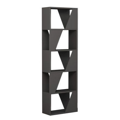 Стеллаж прямой FRAME BOOKCASE ANTHRACITE ANTHRACITE ANTHRACITE 54X24X168 СМ. (LEV00571)