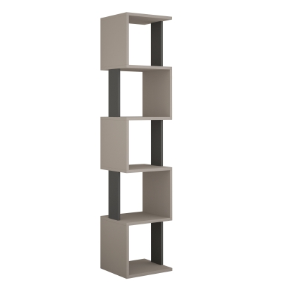 Стеллаж угловой PIRI BOOKCASE ANTHRACITE LIGHT MOCHA  35X30X161 СМ. (LEV00673)