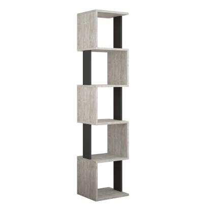 Стеллаж угловой PIRI BOOKCASE ANTHRACITE ANCIENT WHITE  35X30X161 СМ. (LEV00639)