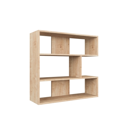 Стеллаж прямой MOLLY BOOKCASE NO.1 OAK OAK OAK 94X30X89 СМ. (LEV00605)