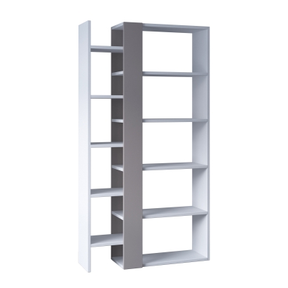 Стеллаж прямой LIFT BOOKCASE WHITE WHITE LIGHT MOCHA 80X29X151 СМ. (LEV00597)