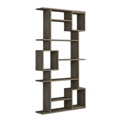 Стеллаж прямой SOTO BOOKCASE DARK COFFEE DARK COFFEE  92X25X173 СМ. (LEV00656)