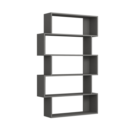 Стеллаж прямой OXFORD BOOKCASE ANTHRACITE ANTHRACITE  95X25X159 СМ. (LEV00672)