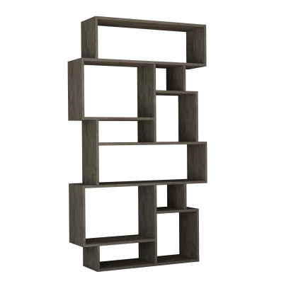 Стеллаж прямой KARMATO BOOKCASE DARK COFFEE DARK COFFEE  96X26X169 СМ. (LEV00661)