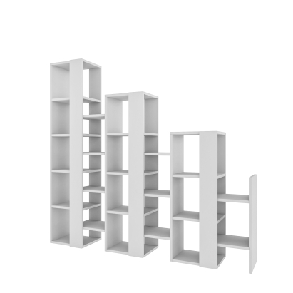 Стеллаж прямой LIFT SEPARATOR BOOKCASE WHITE WHITE WHITE 164X29X151 СМ. (LEV00717)