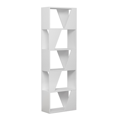 Стеллаж прямой FRAME BOOKCASE WHITE WHITE WHITE 54X24X168 СМ. (LEV00572)