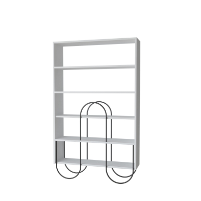 Стеллаж прямой NORFOLK BOOKCASE WHITE WHITE  96X25,5X160 СМ. (LEV00662)