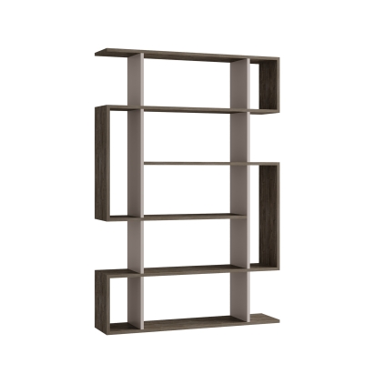 Стеллаж прямой MITO BOOKCASE LIGHT MOCHA DARK COFFEE  109X26X161 СМ. (LEV00658)