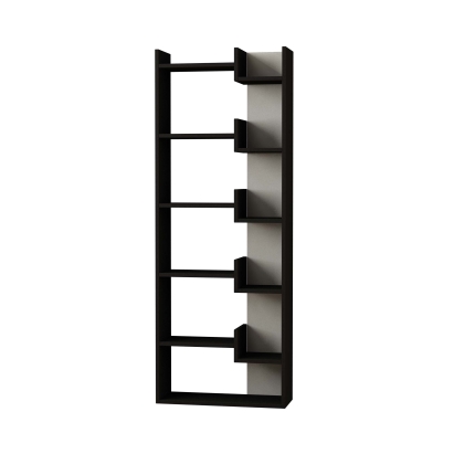 Стеллаж прямой OPPA BOOKCASE ANTHRACITE ANTHRACITE WHITE 69X22X162,4 СМ. (LEV00595)