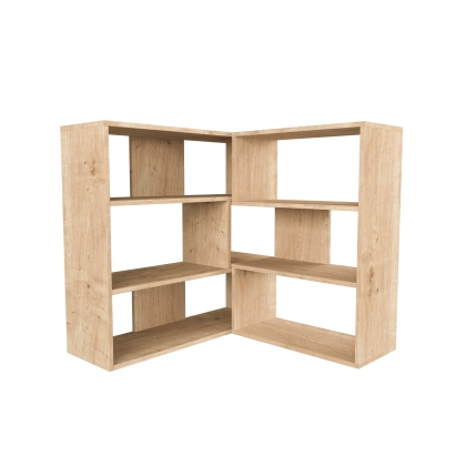 Стеллаж угловой MOLLY BOOKCASE NO.3 OAK OAK OAK 158X30X89 СМ. (LEV00614)