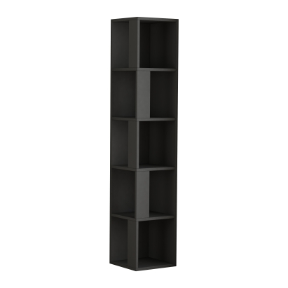 Стеллаж угловой PIANO BOOKCASE ANTHRACITE ANTHRACITE ANTHRACITE 31X31X159 СМ. (LEV00620)