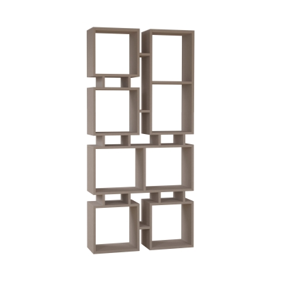 Стеллаж прямой RAIL BOOKCASE NO.1 LIGHT MOCHA LIGHT MOCHA  79X24X167 СМ. (LEV00616)