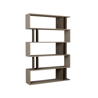 Стеллаж прямой PARTIRO BOOKCASE DARK COFFEE LIGHT MOCHA  110X26X161 СМ. (LEV00659)