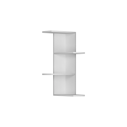 Стеллаж угловой SASO CORNER SHELF WHITE WHITE WHITE 42X20X85 СМ. (LEV00708)