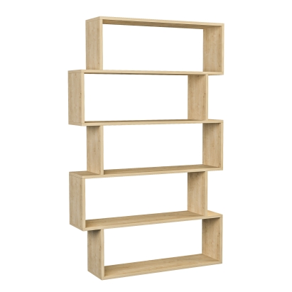 Стеллаж прямой KAT BOOKCASE OAK OAK  95X25,3X158,8 СМ. (LEV00581)