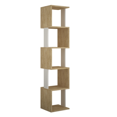 Стеллаж угловой PIRI BOOKCASE WHITE OAK  35X30X161 СМ. (LEV00674)