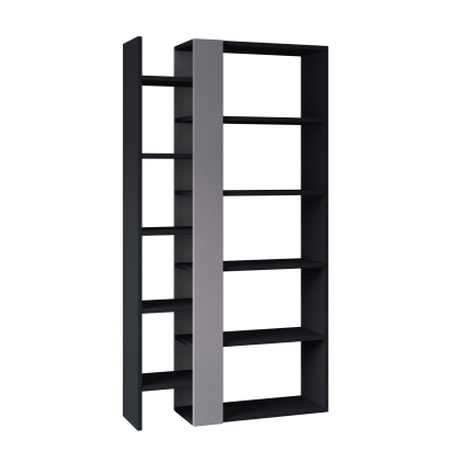 Стеллаж прямой LIFT BOOKCASE ANTHRACITE ANTHRACITE LIGHT MOCHA 80X29X151 СМ. (LEV00596)