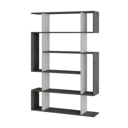 Стеллаж прямой MITO BOOKCASE ANCIENT WHITE RETRO GRAY  109X26X161 СМ. (LEV00691)