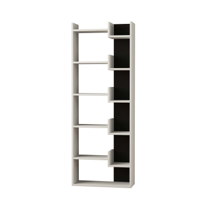 Стеллаж прямой OPPA BOOKCASE WHITE WHITE ANTHRACITE 69X22X162,4 СМ. (LEV00609)