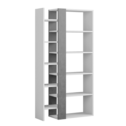 Стеллаж прямой LIFT BOOKCASE WHITE WHITE RETRO GRAY 80X29X151 СМ. (LEV00687)