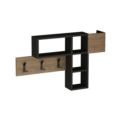 Вешалка для одежды GAME HANGER ANTHRACITE ANTHRACITE OAK 100X15X61 СМ. (LEV00788)