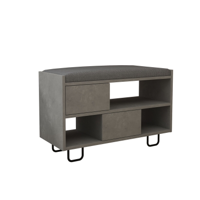 Обувница TROY BENCH RETRO GRAY RETRO GRAY RETRO GRAY 84X36X54 СМ. (LEV00738)