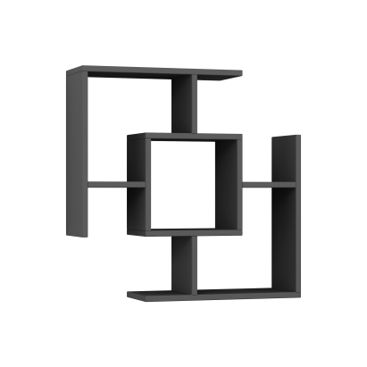 Полка фигурная PARANTEZ SHELF ANTHRACITE ANTHRACITE 71X20X71 СМ. (LEV00908)