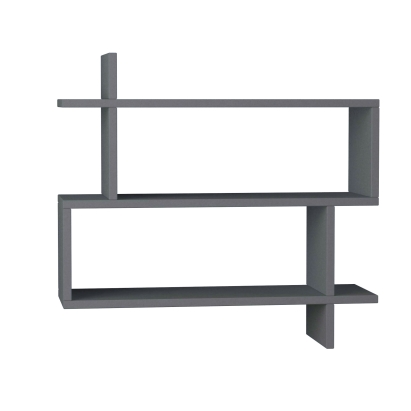 Полка прямая PARALEL BOOKCASE ANTHRACITE ANTHRACITE 70X22X65 СМ. (LEV00838)