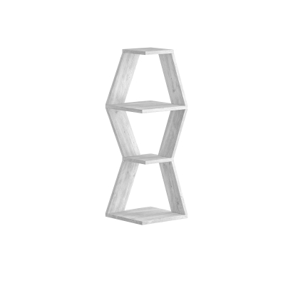 Полка угловая SABLOR CORNER SHELF ANCIENT WHITE ANCIENT WHITE 30X30X86 СМ. (LEV00871)