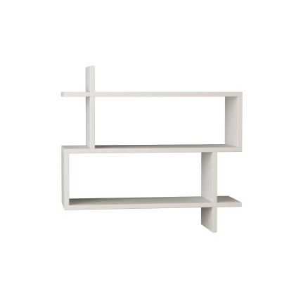 Полка прямая PARALEL BOOKCASE WHITE WHITE 70X22X65 СМ. (LEV00839)