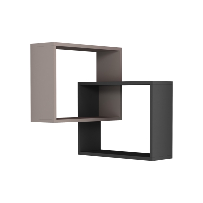 Полка угловая TANARO B CORNER BOOKCASE LIGHT MOCHA ANTHRACITE 60X20X68 СМ. (LEV00853)