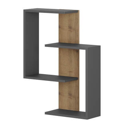 Полка фигурная PARANOID SHELF ANTHRACITE HITIT 64X22X85 СМ. (LEV00924)