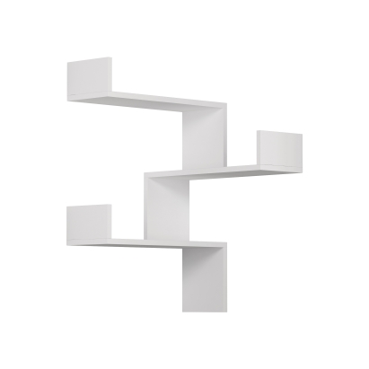 Полка угловая LUKSA CORNER BOOKCASE WHITE WHITE 60X60X90 СМ. (LEV00851)