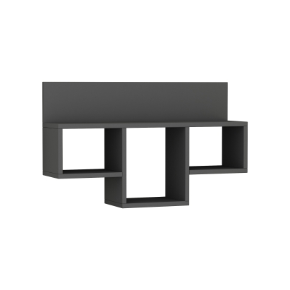 Полка фигурная TRAN SHELF ANTHRACITE ANTHRACITE 80X20X49 СМ. (LEV00920)