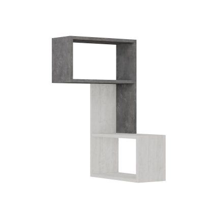 Полка угловая PART CORNER SHELF RETRO GRAY ANCIENT WHITE 67X47X82 СМ. (LEV00869)