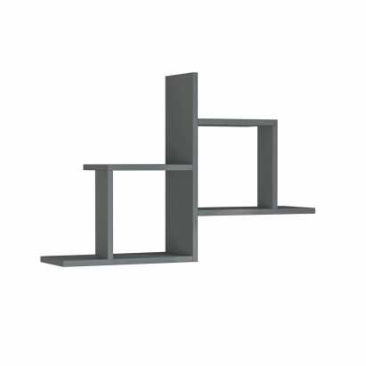 Полка фигурная OLLY SHELF ANTHRACITE ANTHRACITE 86X20X58 СМ. (LEV00906)