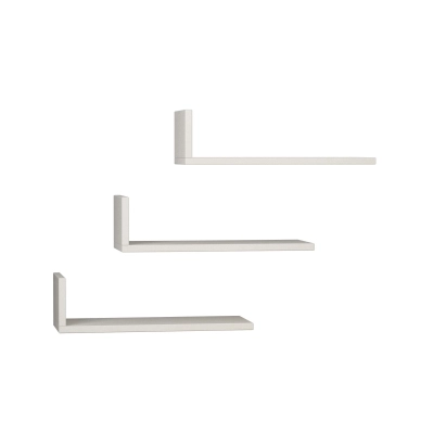 Полка прямая L-MODEL SHELF WHITE WHITE 50X20X14 СМ. (LEV00873)