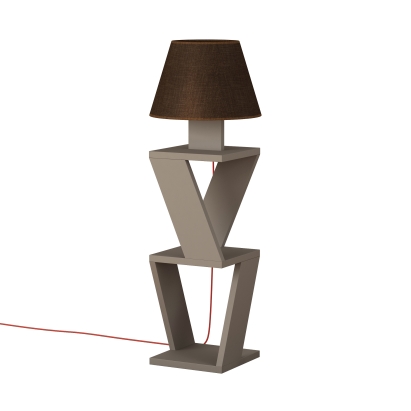 Торшер KOZENA SIDE FLOOR LAMP BROWN LIGHT MOCHA 22X22X85 СМ. (LEV01046)