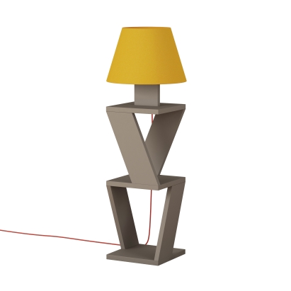 Торшер KOZENA SIDE FLOOR LAMP YELLOW LIGHT MOCHA 22X22X85 СМ. (LEV01048)