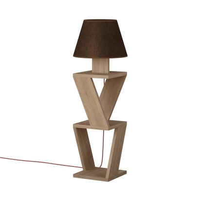 Торшер KOZENA SIDE FLOOR LAMP COFFEE OAK 22X22X85 СМ. (LEV01047)