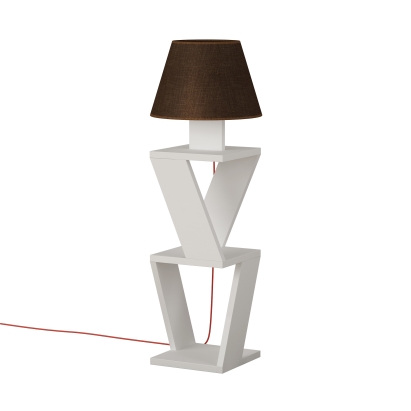 Торшер KOZENA SIDE FLOOR LAMP COFFEE WHITE 22X22X85 СМ. (LEV01044)