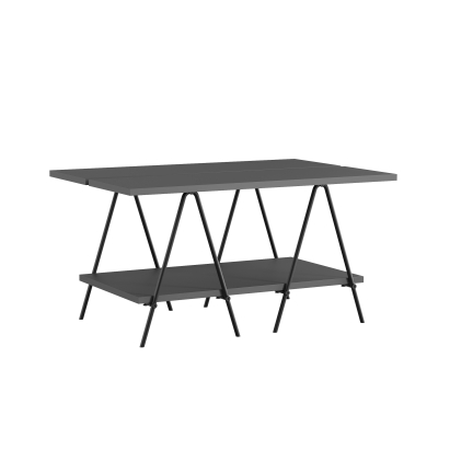 Стол журнальный ESSEL COFFEE TABLE ANTHRACITE ANTHRACITE ANTHRACITE 80X55X42 СМ. (LEV01080)