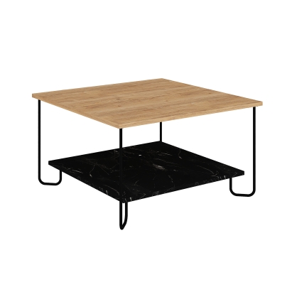 Стол журнальный MARBO COFFEE TABLE LOTUS OAK  80X80X45 СМ. (LEV01081)