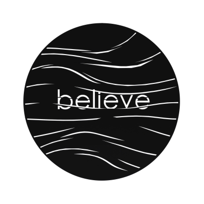 Панно WALL ART BELIEVE BLACK 45X2X45 СМ. (LEV01084)