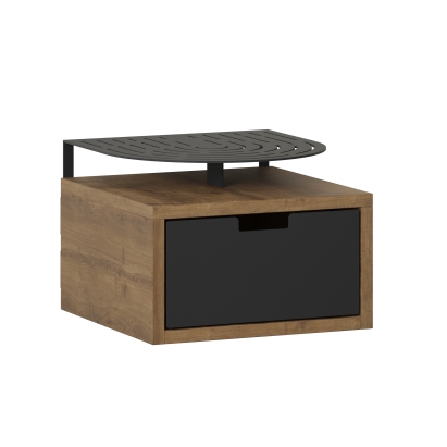 Тумба прикроватная OSLO NIGHTSTAND HITIT Black BLK 33X33,3X24 СМ. (LEV01135)